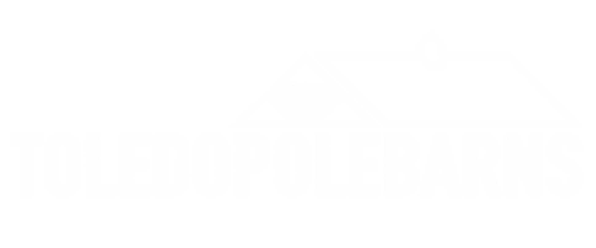 Toledo Pole Barns logo inverse